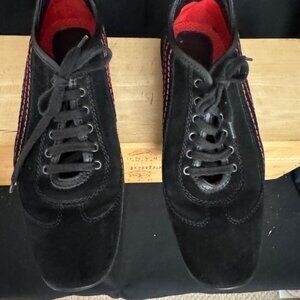 Tod's Ferrari Black Suede Walking Shoe
